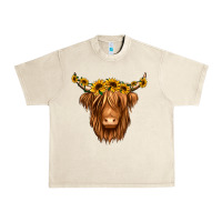 Sandshell sunflower headband highland cow Urban Heavy Tee - Jasminsmagicworld