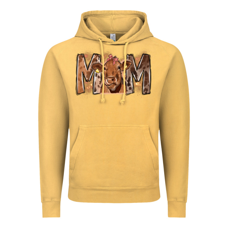 Rodeo Mom Cow Vintage Hoodie by CowhideDigitalArt | Teevron