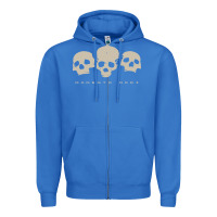 True Royal memento mori three skulls Zipper Hoodie - artisFamous