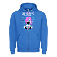 True Royal antisocial wave anime Zipper Hoodie - artisFamous