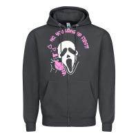 Smoke scream ghost Zipper Hoodie - artisFamous