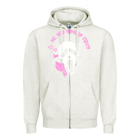 Oatmeal Heather scream ghost Zipper Hoodie - artisFamous