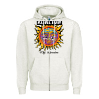 Oatmeal Heather sunflower sublime 40oz to freedom Zipper Hoodie - artisFamous