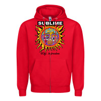 Red sunflower sublime 40oz to freedom Zipper Hoodie - artisFamous