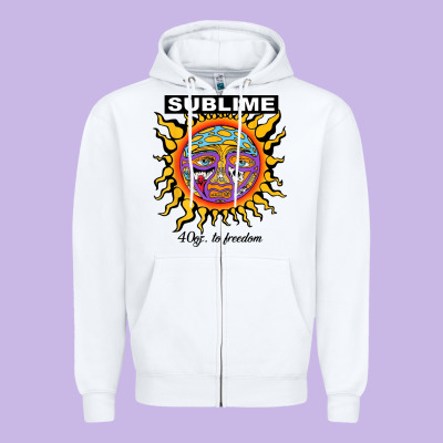 Sunflower Sublime 40oz To Freedom Zipper Hoodie Designed By Artisfamous