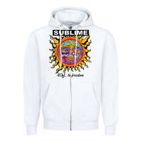 White sunflower sublime 40oz to freedom Zipper Hoodie - artisFamous