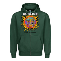 Sports Green sunflower sublime 40oz to freedom Zipper Hoodie - artisFamous