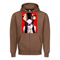 Chestnut anime girl japanese Zipper Hoodie - artisFamous