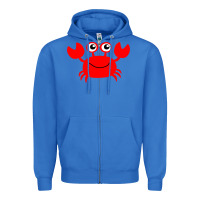 True Royal Red Crab Zipper Hoodie - artisFamous
