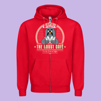 The Roost Animal Cafe Zipper Hoodie Designed By Artisfamous