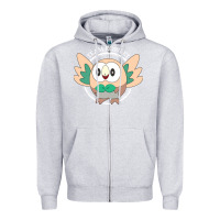 Heather Grey team rowlet classic Zipper Hoodie - artisFamous