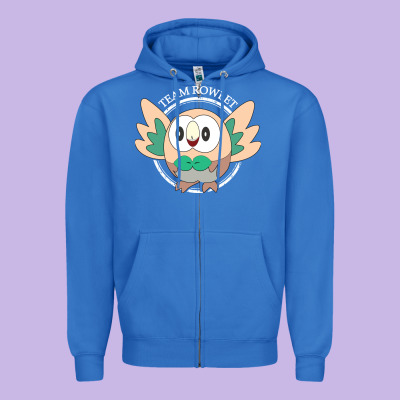 Team Rowlet Classic Zipper Hoodie Designed By Artisfamous