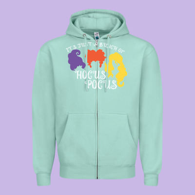 Hocus Pocus Shirt Zipper Hoodie Designed By Artisfamous