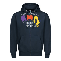 Navy hocus pocus shirt Zipper Hoodie - artisFamous