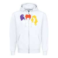 White hocus pocus shirt Zipper Hoodie - artisFamous