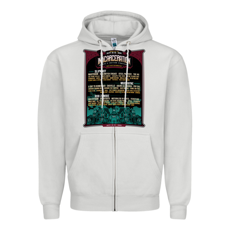 Face Mask Mansfield Ohio Inkcarceration Lineup Zipper Hoodie by artisFamous | Teevron