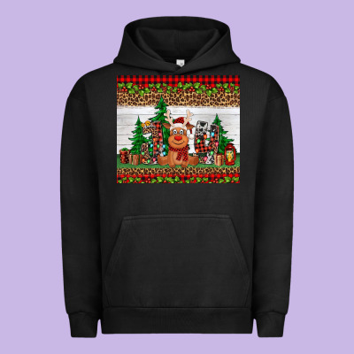 Joy Reindeer Urban Hoodie Designed By Jasminsmagicworld