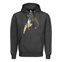 Charcoal Heather tinkerbell magic Zipper Hoodie - artisFamous