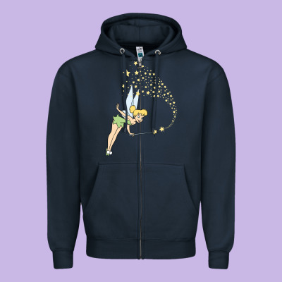 Tinkerbell Magic Zipper Hoodie Designed By Artisfamous