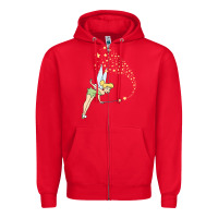 Red tinkerbell magic Zipper Hoodie - artisFamous