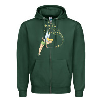 Sports Green tinkerbell magic Zipper Hoodie - artisFamous