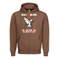 Chestnut black rock and roll Zipper Hoodie - artisFamous