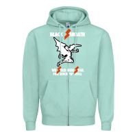 Seafoam black rock and roll Zipper Hoodie - artisFamous