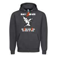 Smoke black rock and roll Zipper Hoodie - artisFamous