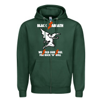 Sports Green black rock and roll Zipper Hoodie - artisFamous