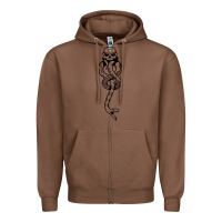 Chestnut dark mark Zipper Hoodie - artisFamous