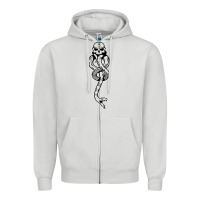 Dove Grey dark mark Zipper Hoodie - artisFamous