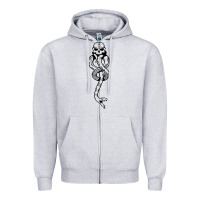 Heather Grey dark mark Zipper Hoodie - artisFamous