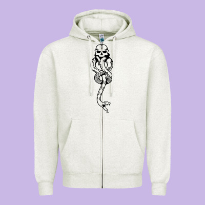 Dark Mark Zipper Hoodie Designed By Artisfamous