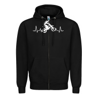 Black dirt bike Zipper Hoodie - artisFamous