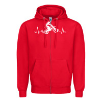 Red dirt bike Zipper Hoodie - artisFamous