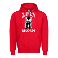 Red death row records black Zipper Hoodie - artisFamous