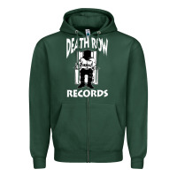 Sports Green death row records black Zipper Hoodie - artisFamous