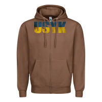 Chestnut USYK Zipper Hoodie - artisFamous