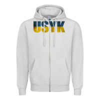 Dove Grey USYK Zipper Hoodie - artisFamous