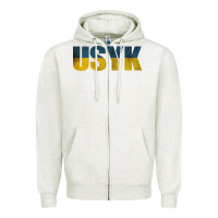 Oatmeal Heather USYK Zipper Hoodie - artisFamous