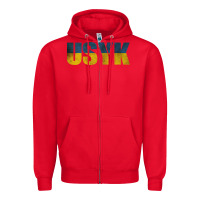 Red USYK Zipper Hoodie - artisFamous