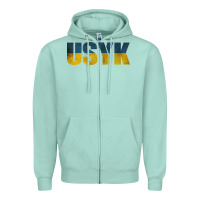 Seafoam USYK Zipper Hoodie - artisFamous