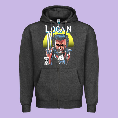 Old Man Logan Cover Zipper Hoodie Designed By Artisfamous