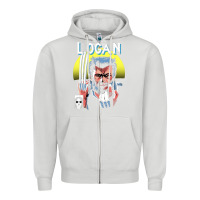 Dove Grey old man logan cover Zipper Hoodie - artisFamous