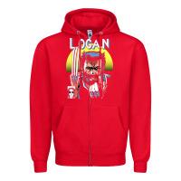 Red old man logan cover Zipper Hoodie - artisFamous