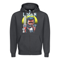 Smoke old man logan cover Zipper Hoodie - artisFamous