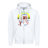White old man logan cover Zipper Hoodie - artisFamous
