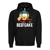 Black beefcake Zipper Hoodie - artisFamous