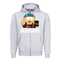 Heather Grey beefcake Zipper Hoodie - artisFamous