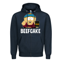 Navy beefcake Zipper Hoodie - artisFamous